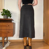 Vintage grey Benetton Maxi Skirt - womens 28" waist