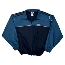  Adidas Track Jacket - Medium Blue Polyester