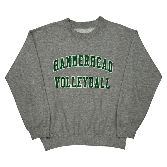 Hammerhead Volleyball Gildan Graphic Sweatshirt - Medium Grey Cotton Blend