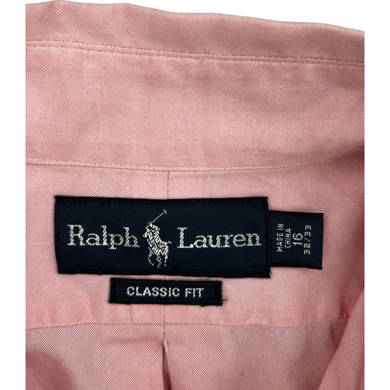 Ralph Lauren Classic Fit Pink Shirt - Large