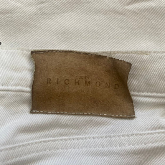 Vintage white Richmond Jeans - womens 28" waist