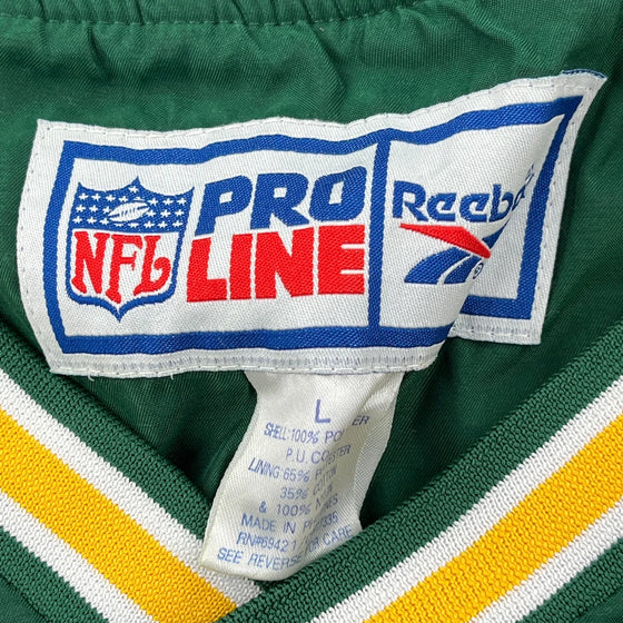 Green Bay Packers Reebok Nfl Windbreaker - Large Green Polyester