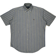  Ralph Lauren Blake Striped Shirt - Medium - Blue Cotton