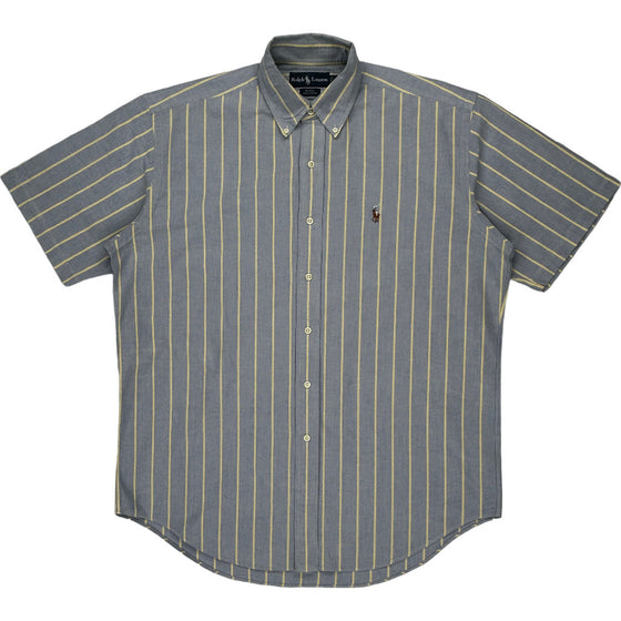 Ralph Lauren Blake Striped Shirt - Medium - Blue Cotton