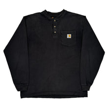  Carhartt Long Sleeve T-Shirt - Medium Black Cotton