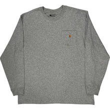  Carhartt Loose Fit Long Sleeve T-Shirt - XL - Grey Cotton Blend