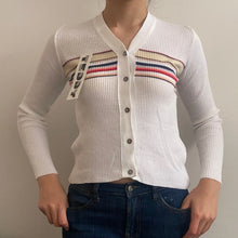  Vintage white Teddy Cardigan - womens small