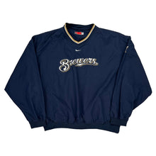  Milwaukee Brewers Nike Mlb Windbreaker - XL Navy Polyester