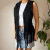 Vintage black Primadonna Gilet - womens small