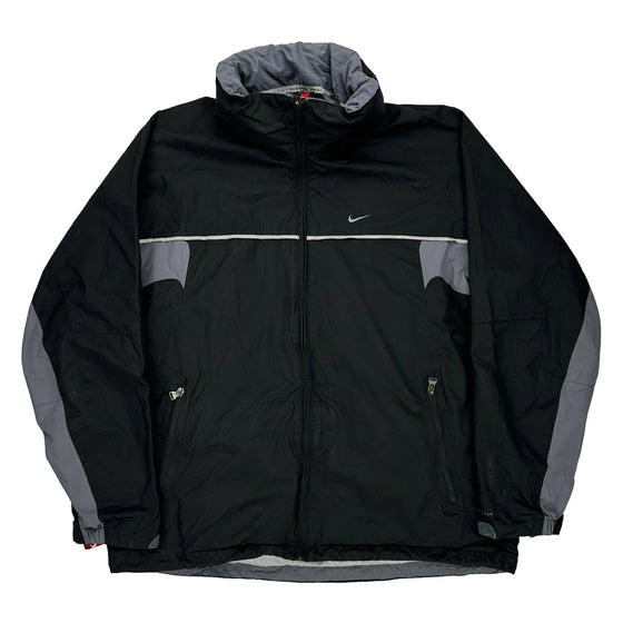 Nike Waterproof Windbreaker - 2XL Black Polyester