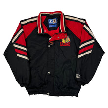  Chicago Blackhawks Starter Nhl Jacket - Large Black Nylon