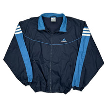  Adidas Track Jacket - Large Blue Polyester Blend