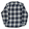 Wrangler Checked Overshirt - Large Navy Cotton Blend