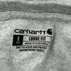 Carhartt Long Sleeve T-Shirt - Small Grey Cotton Blend