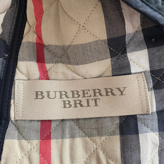 Vintage black Burberry Brit Gilet - womens medium