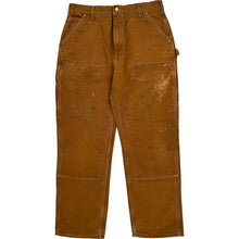  Carhartt Workwear Double Knee Carpenter Trousers - 32W 31L - Brown Cotton