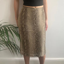  Vintage beige Passport Midi Skirt - womens 27" waist