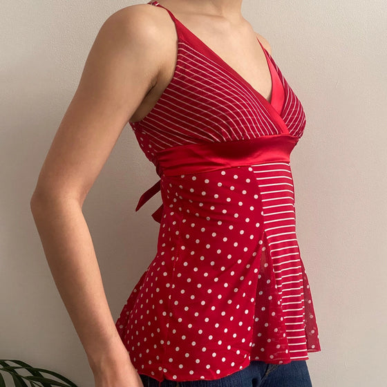 Vintage red Monella Vagabonda Cami Top - womens small