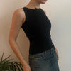 Vintage black Nadia Fassi Vest - womens medium