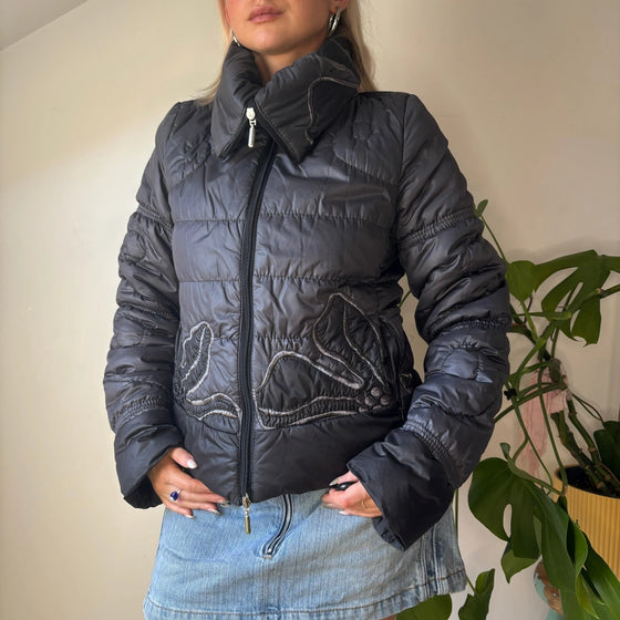 Vintage black Graziella Di Puffer - womens small