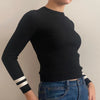 Vintage black Valentino Long Sleeve Top - womens x-small