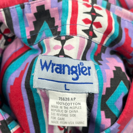 Wrangler Shirt - Large Multicoloured Cotton