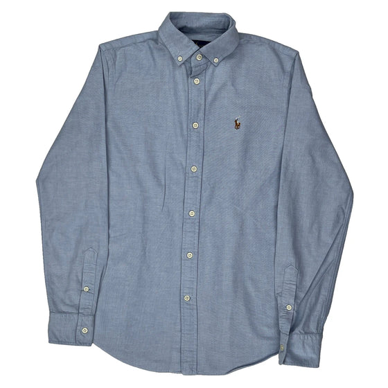 Ralph Lauren Slim Fit Shirt - Small Blue Cotton