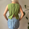 Vintage green Mry Top - womens medium