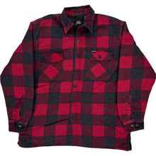  Dickies Checked Overshirt - Large - Red Cotton Blend