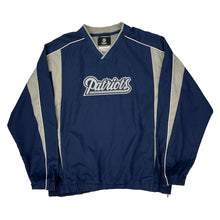  New England Patriots Nfl Football Windbreaker - Large Blue Polyester