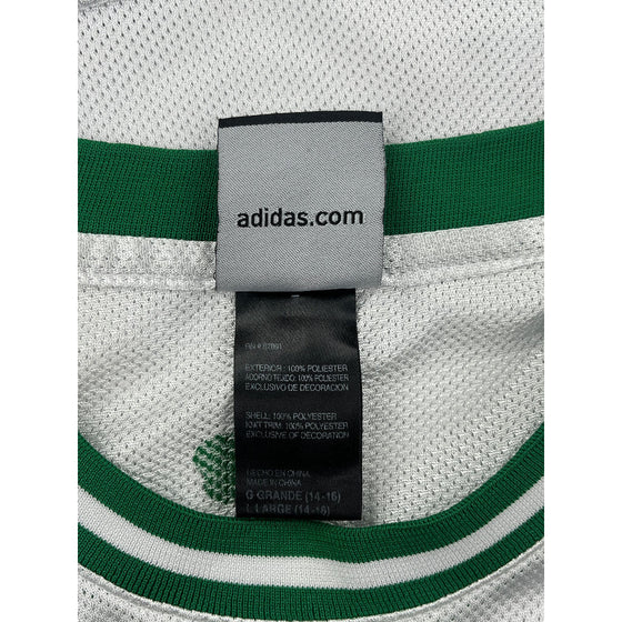 Age 14-16 Adidas Celtics Jersey - Large - White Polyester