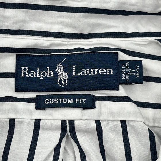 Ralph Lauren Striped Shirt - XL White Cotton