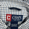 Chaps Ralph Lauren Checked Shirt - Medium White Cotton