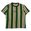 Striped Guess Striped T-Shirt - Medium Green Cotton