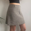 Vintage grey Gai Mattiolo Mini Skirt - womens 28" waist