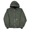 Age 14-16 Carhartt Jacket - XL Green Cotton