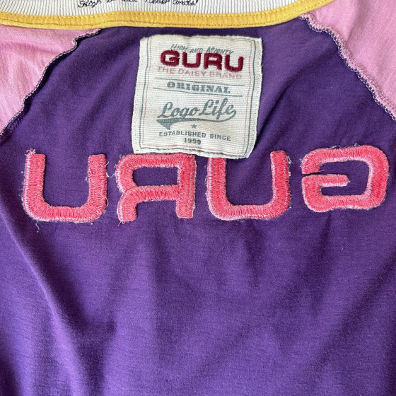 Vintage purple Guru Long Sleeve Top - womens medium