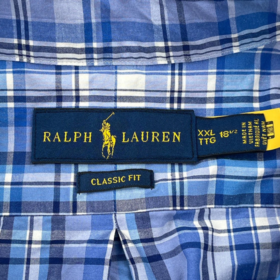 Ralph Lauren Shirt - 2XL Blue Cotton