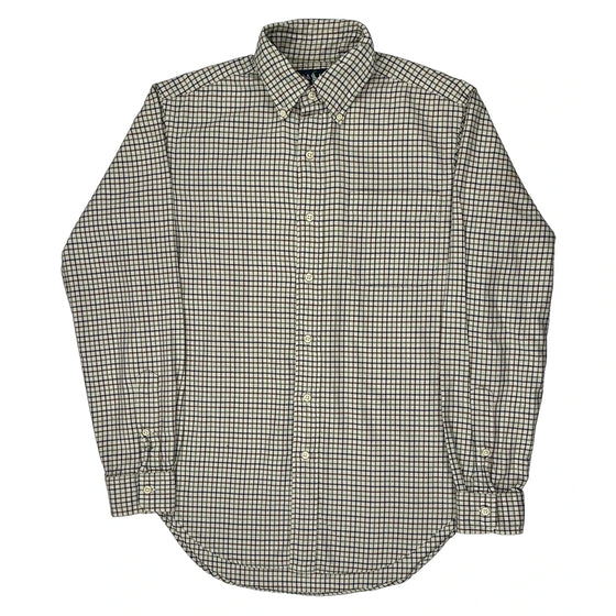 Ralph Lauren Checked Shirt - Small Beige Cotton