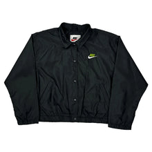  Nike Logo Nike Bomber Jacket - Large Black Polyester