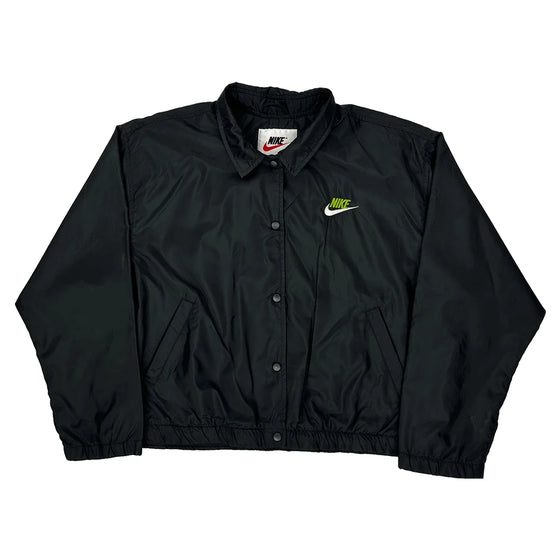 Nike Logo Nike Bomber Jacket - Large Black Polyester