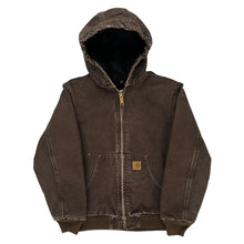  Age 10-12 Carhartt Jacket - Large Brown Cotton