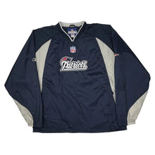  New England Patriots Reebok Nfl Windbreaker - XL Navy Polyester