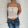 Vintage white Cherley Crochet Top - womens small