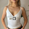 Vintage white Terranova Cami Top - womens small