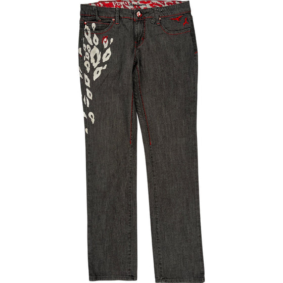 Pepe Jeans Animal Print Jeans - 30W 31L - Black