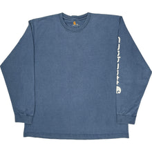  Carhartt Long Sleeve Logo Long Sleeve T-Shirt - XL - Blue Cotton