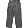 Carhartt Double Knee Carpenter Trousers - 30W 30L - Grey Cotton