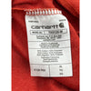 Carhartt Loose Fit Pocket Long Sleeve T-Shirt - XL - Red Cotton Blend