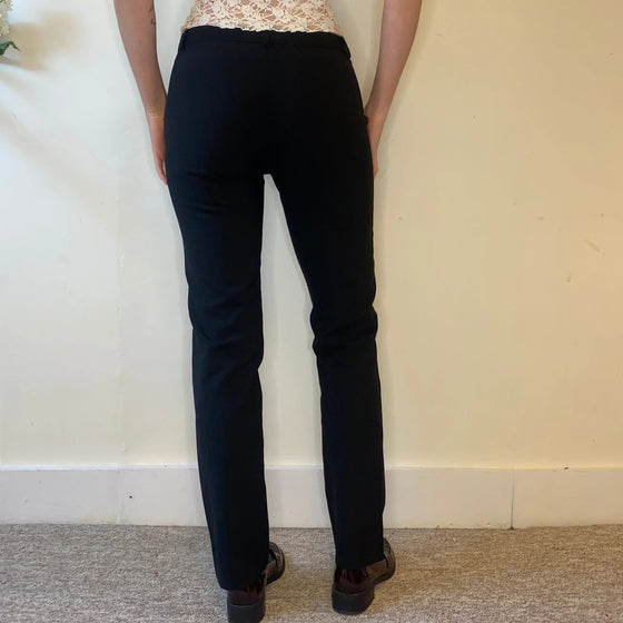 Vintage black Burberry London Trousers - womens 31" waist